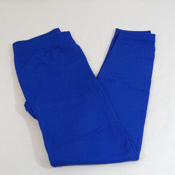 Pants - NWOT: Bright Blue Fleece Leggings